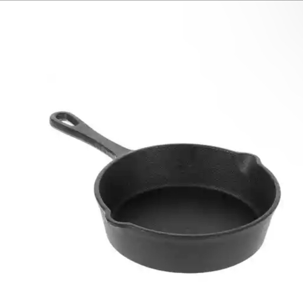 TWO Mini Cast Iron Skillet - Black NEW